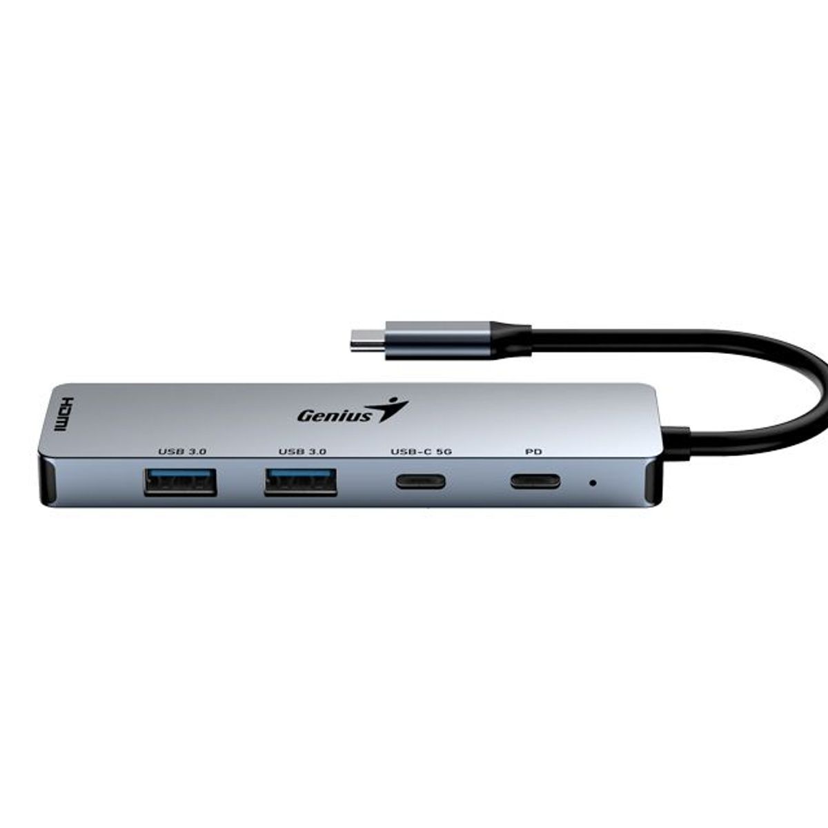 GENIUS - Hub Genius Uh-500 5 En 1 Usb Tipo C A Hdmi 2xusb 3.0 2xusb C