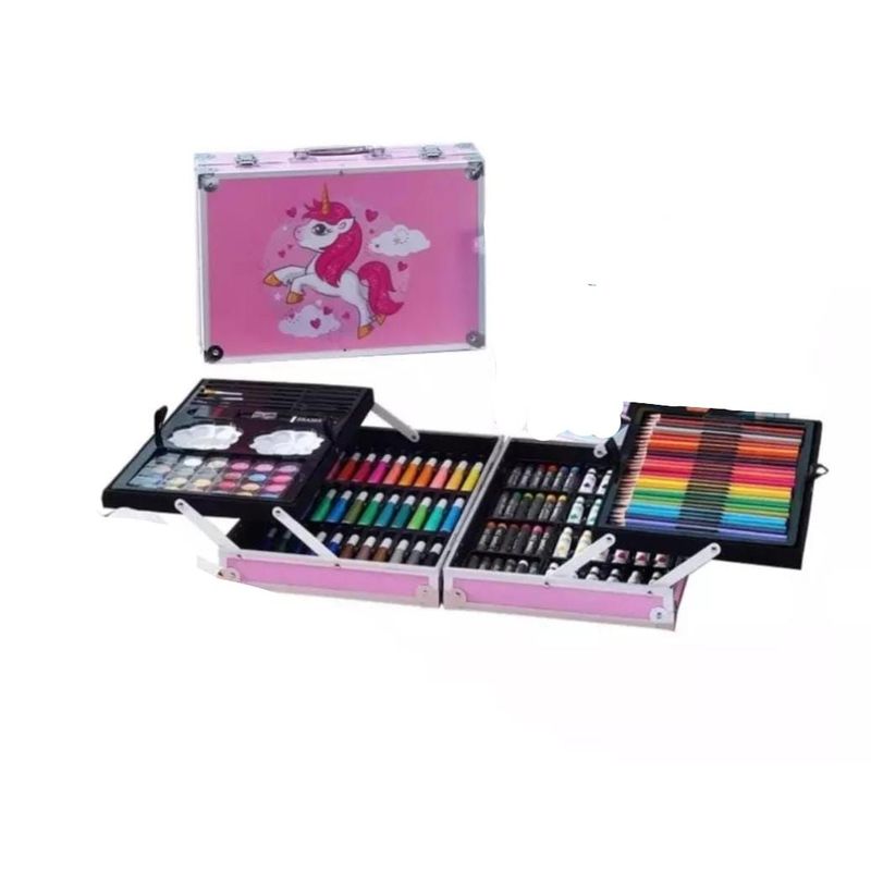 GENERICO - Kit-set  Maleta De  Lujo Arte Y Dibujo 145 Piezas