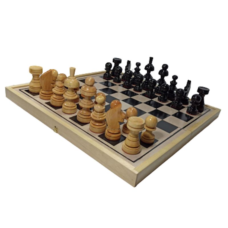 MAFEGO - Juego de mesa Ajedrez En Madera # 3 30x30x2.5 Cm Mafego MFG1404 Laca