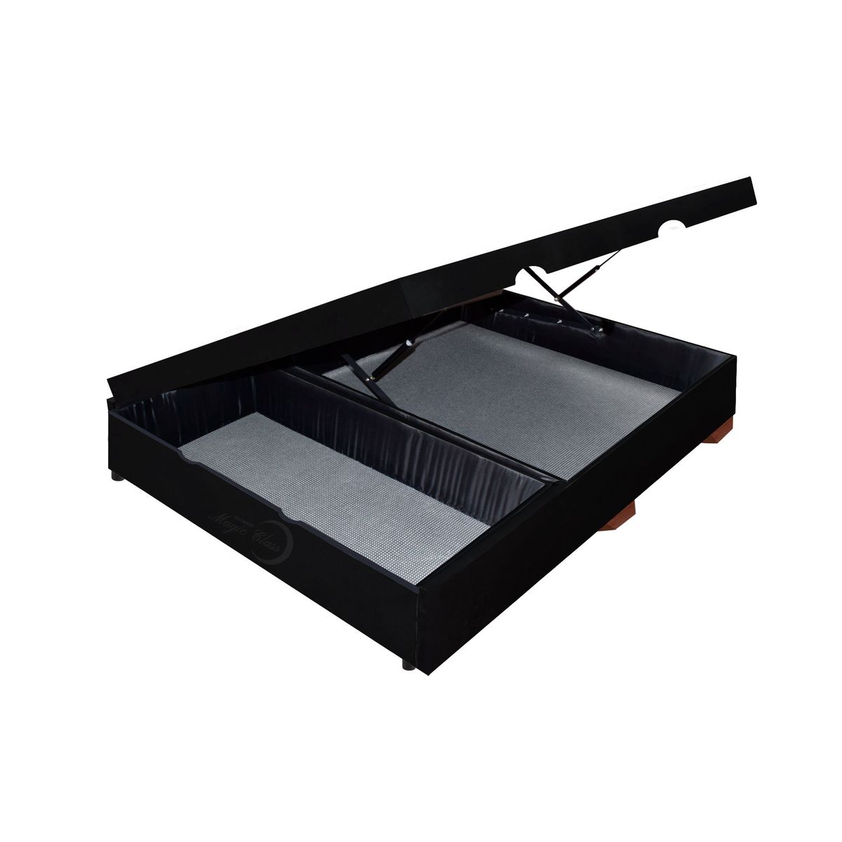 MAGIC CLASS - CAMA SALL BAÚL CON CAJÓN 140x190 MICROFIBRA NEGRO