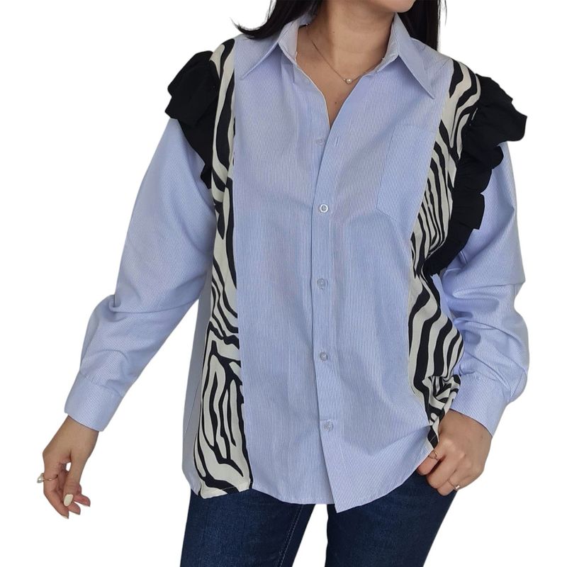 MORAMI - Camisa rayas para mujer MORAMI