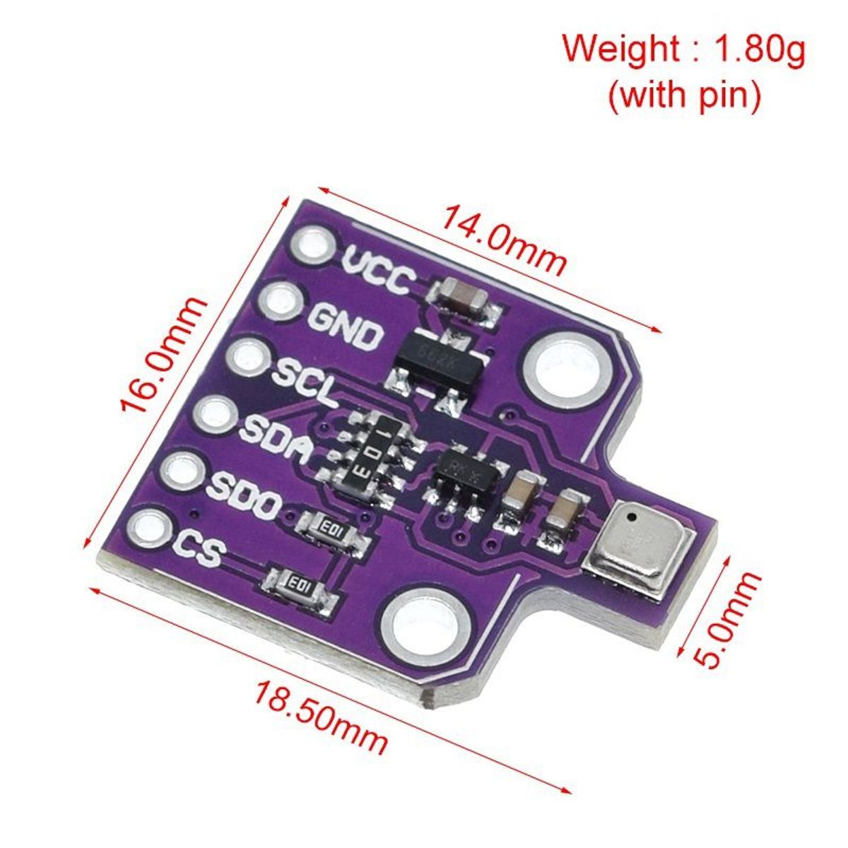 GENERICO - Sensor BME680 CJMCU-680 Presion Temperatura Humedad Presion Gas VOC 3V