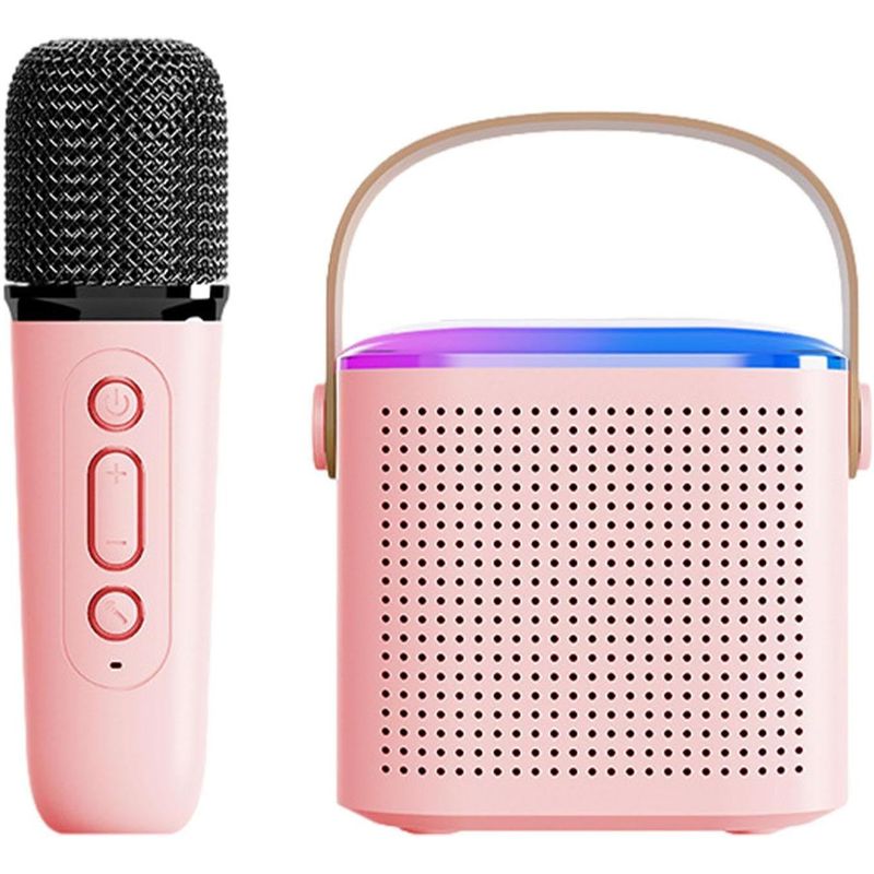 GENERICO - Parlante Bluetooth Inalámbrico Con Micrófono Para Karaoke.