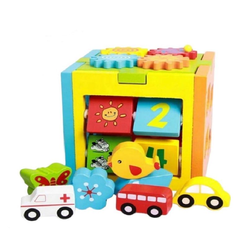 SWISSHOME DR HOFFMAN - JUEGO CAJA DE MADERA 5 EN 1/ PARA NIÑOS +3 AÑOS