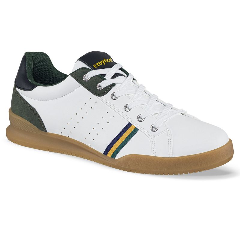 CROYDON - Tenis Casuales Nordel Blanco-Verde para Hombre Croydon