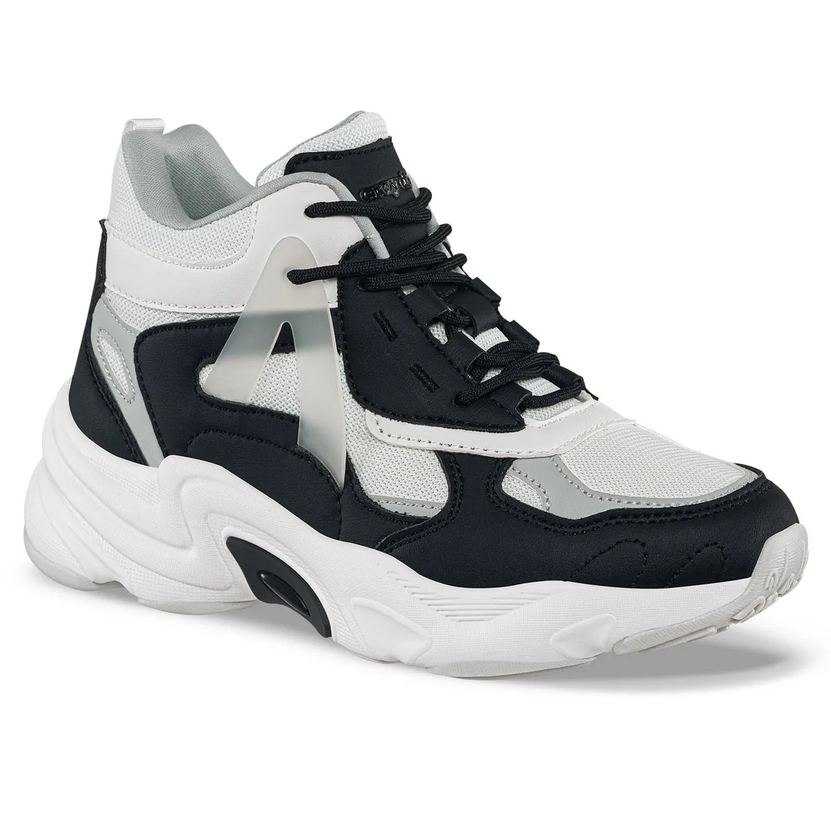CROYDON - Tenis Urbanos Kermy Blanco-Negro Croydon para Mujer