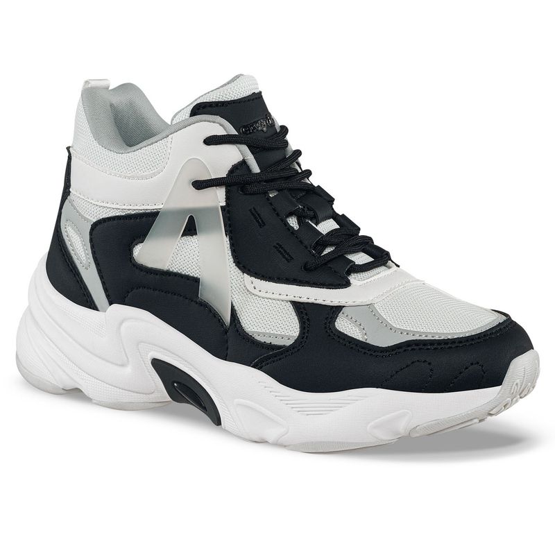 CROYDON - Tenis Urbanos Kermy Blanco-Negro para Mujer Croydon