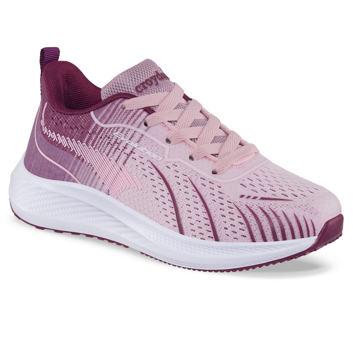 CROYDON - Tenis Running Arilly Rosa-Mora Croydon para Niña