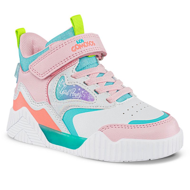 LOS GOMOSOS - Tenis Urbanos Canka Blanco-Rosa para Niña Los Gomosos