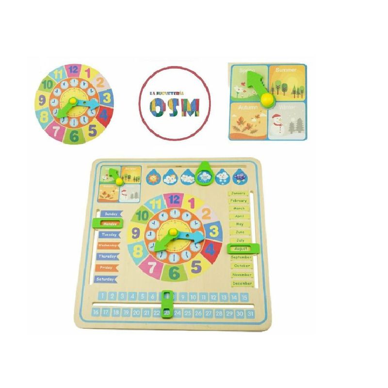 SWISSHOME DR HOFFMAN - JUEGO DICATICO CALENDARIO EDUCATIVO PARA NIÑOS +3
