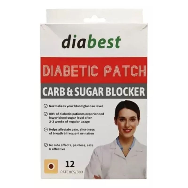 AFM - Parches Naturales Control Diabetes Azucar X 12 Unidades