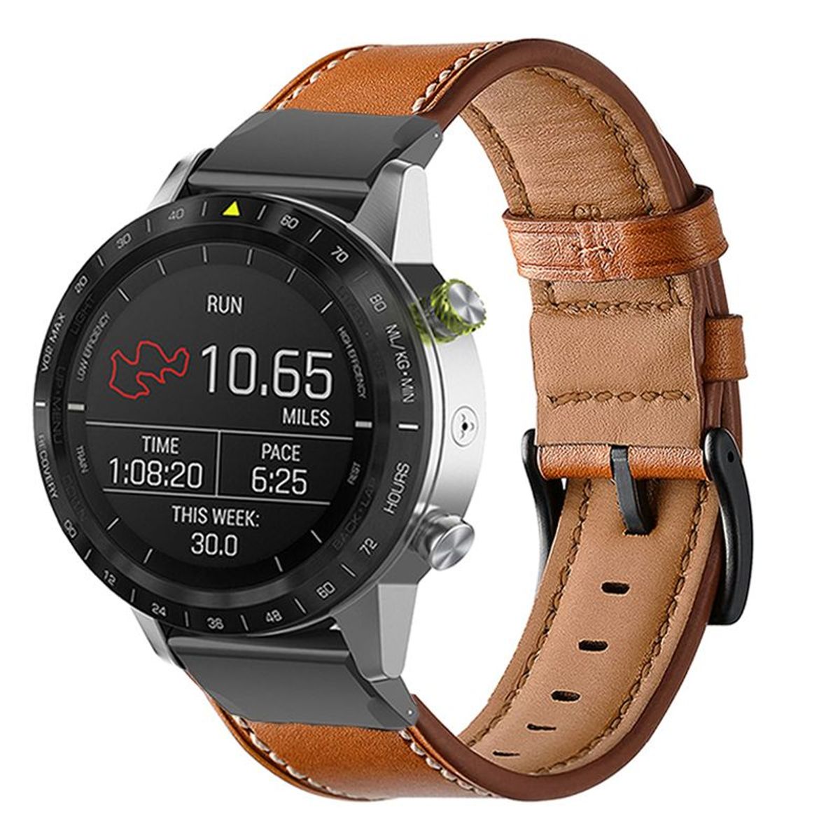 GENERICO - Correa De Cuero Quickfit Para Garmin De 22mm