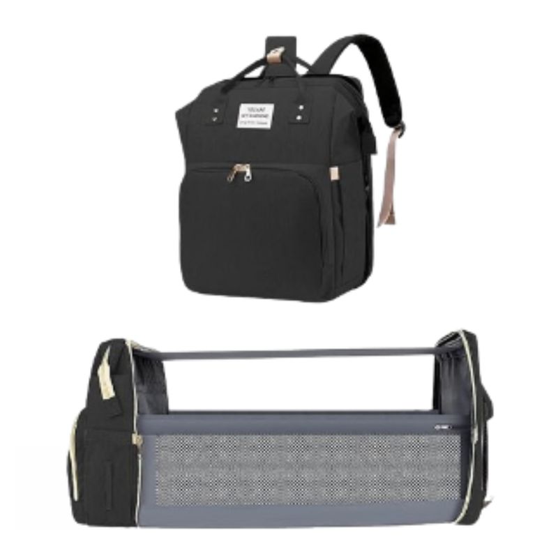 GENERICO - Pañalera morral plegable multifuncional 1009