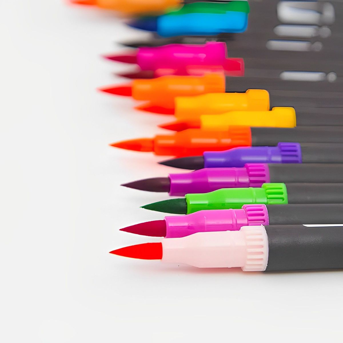 GENERICO - Marcadores Punta Pincel 120 Colores Micropunta Doble Punta