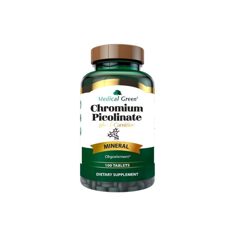 MEDICAL GREEN - Cromo Picolinato - 100 tabletas_.