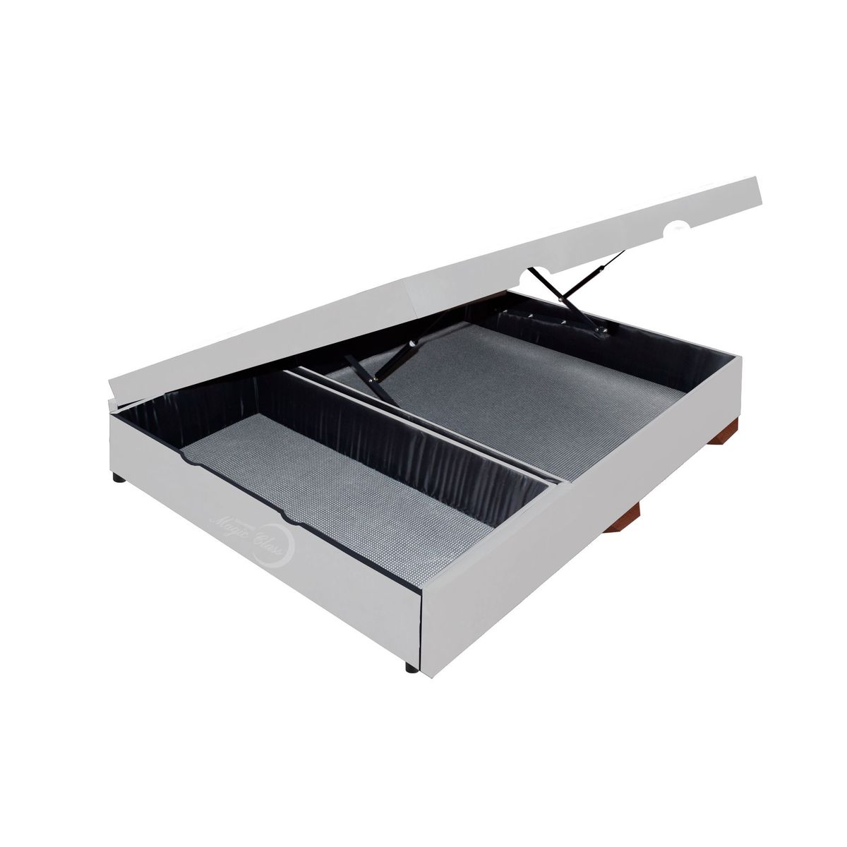 MAGIC CLASS - CAMA SALL BAÚL CON CAJÓN 100x190 ECOCUERO BLANCO