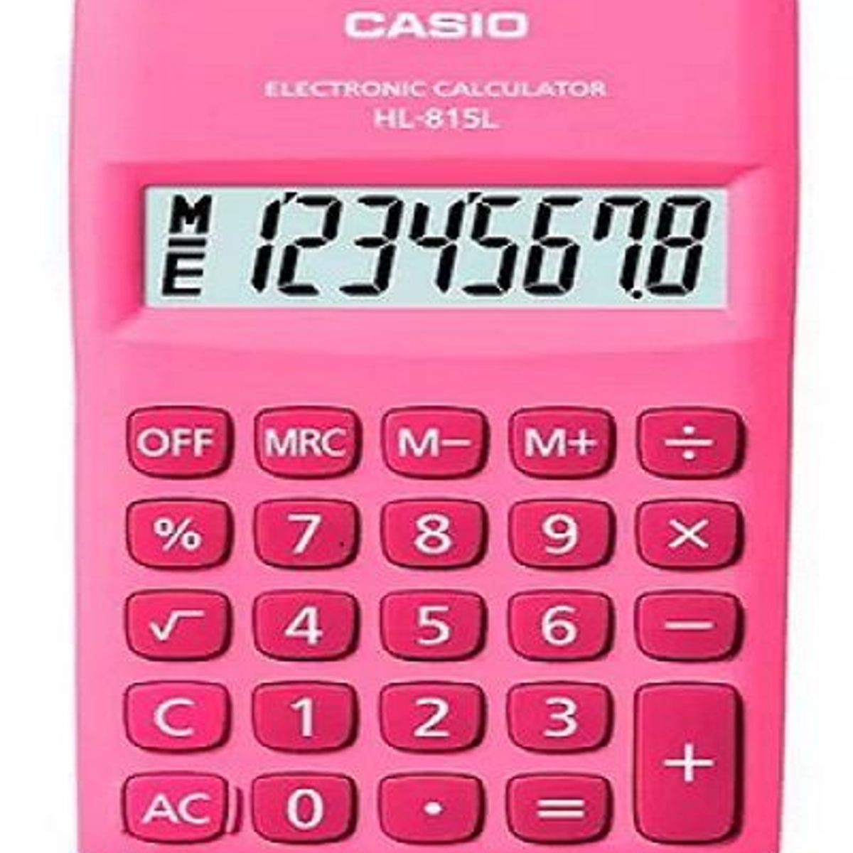 CASIO - Calculadora Rosada De 8 Digitos Hl - 815l
