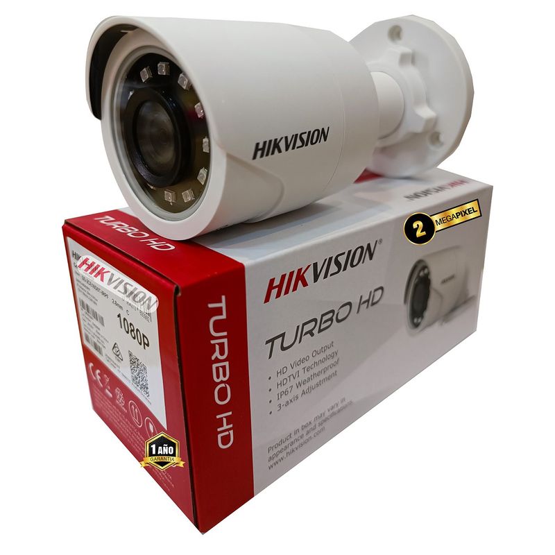 HIKVISION - CAMARA DE SEGURIDAD  HIKVISION BALA 2MP PARA DVR