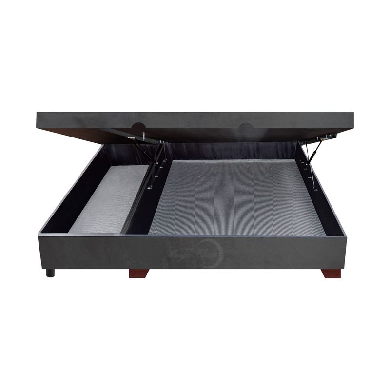 MAGIC CLASS - CAMA SALL BAÚL CON CAJÓN 140x190 MICROFIBRA GRIS