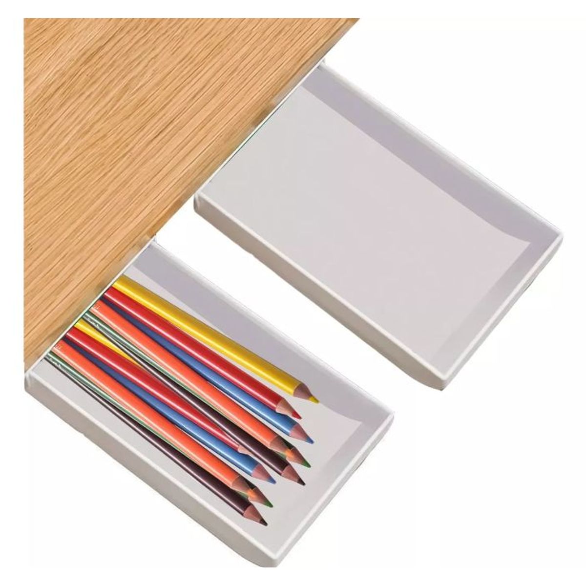 GENERICO - Cajon Oculto Organizador Autoadhesivo De Escritorio O Mesa