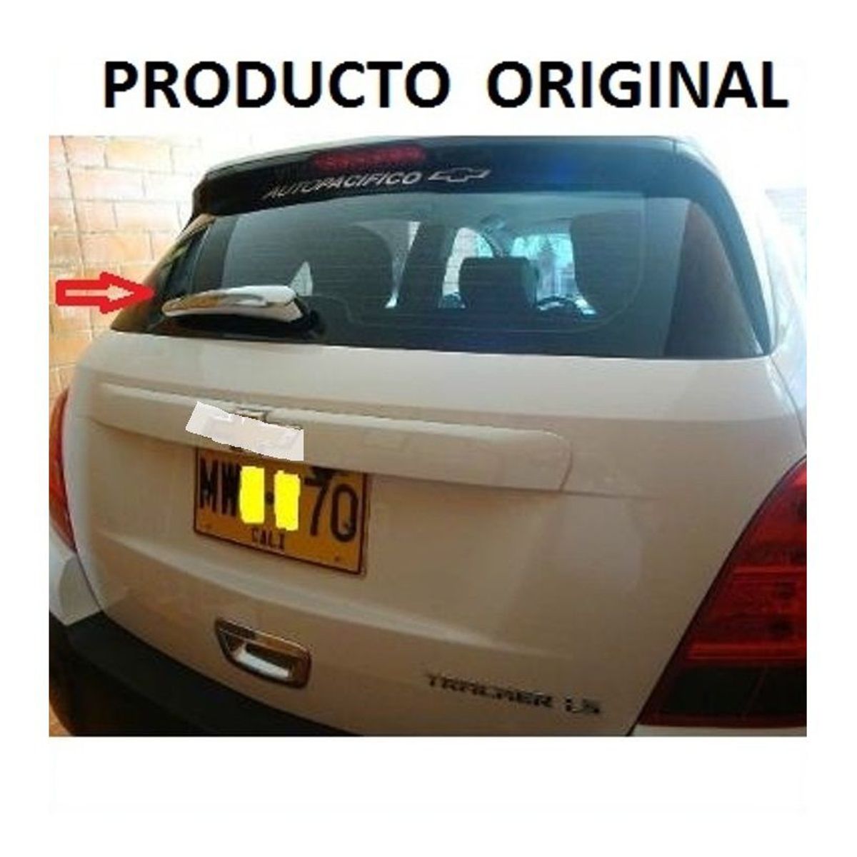 GENERICO - accesorios chevrolet tracker cubierta plumilla trasera