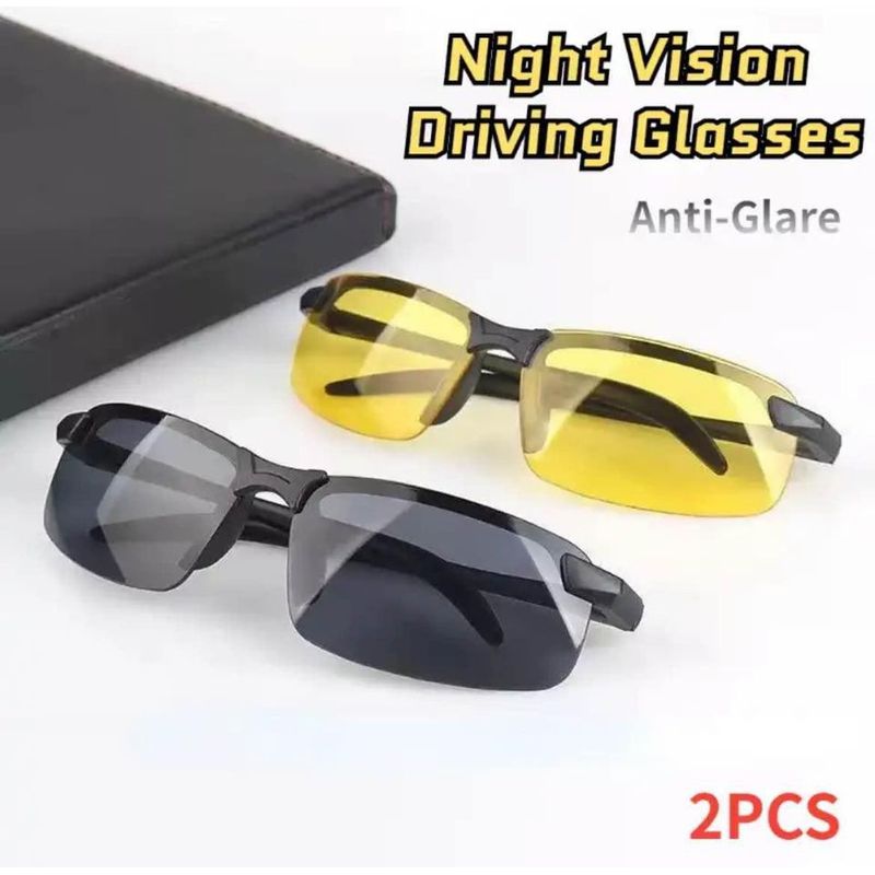 GENERICO - Gafas de conducción x 2 unidades, DÍA-NOCHE