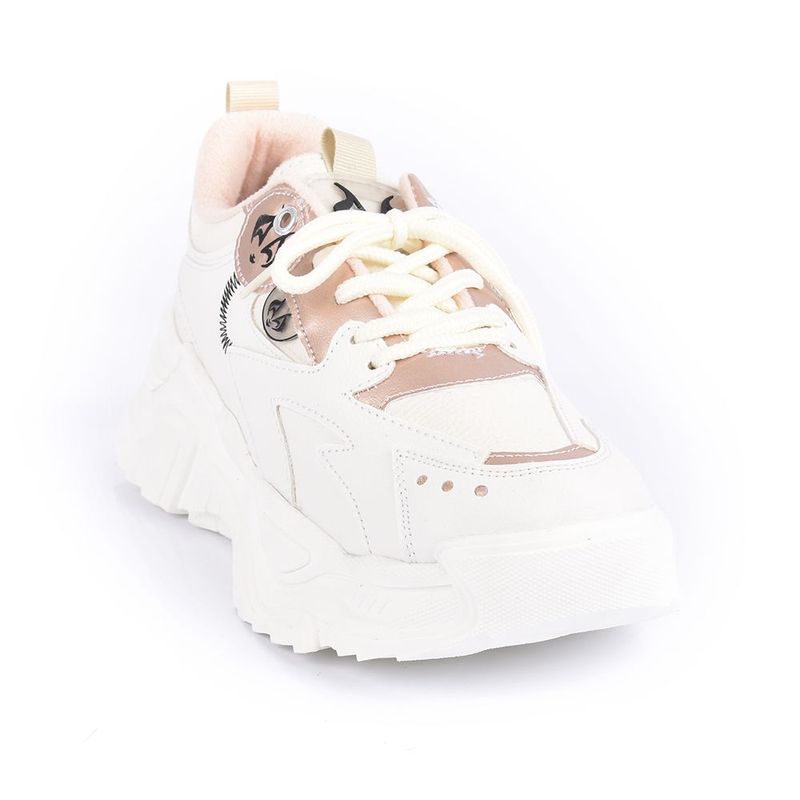 PRICE SHOES - Price shoes Tenis Moda Casual Mujeres 102002BEIGE