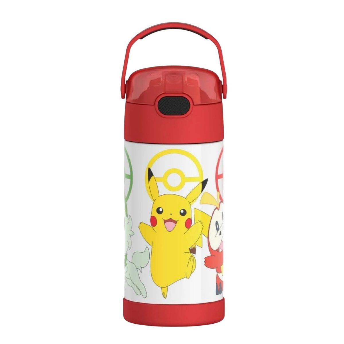 THERMOS - Termo Pitillo Infantil Acero Inoxidable Pokemon 12 Onz