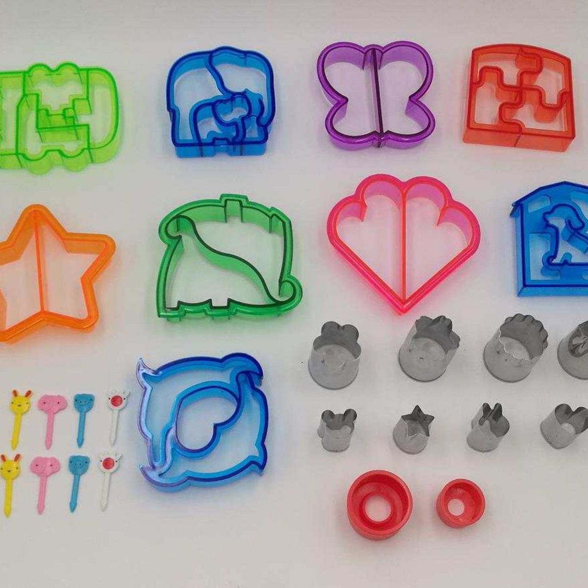 AGUGU STORE - Moldes Cortadores De Alimentos Para Niños 29 Piezas