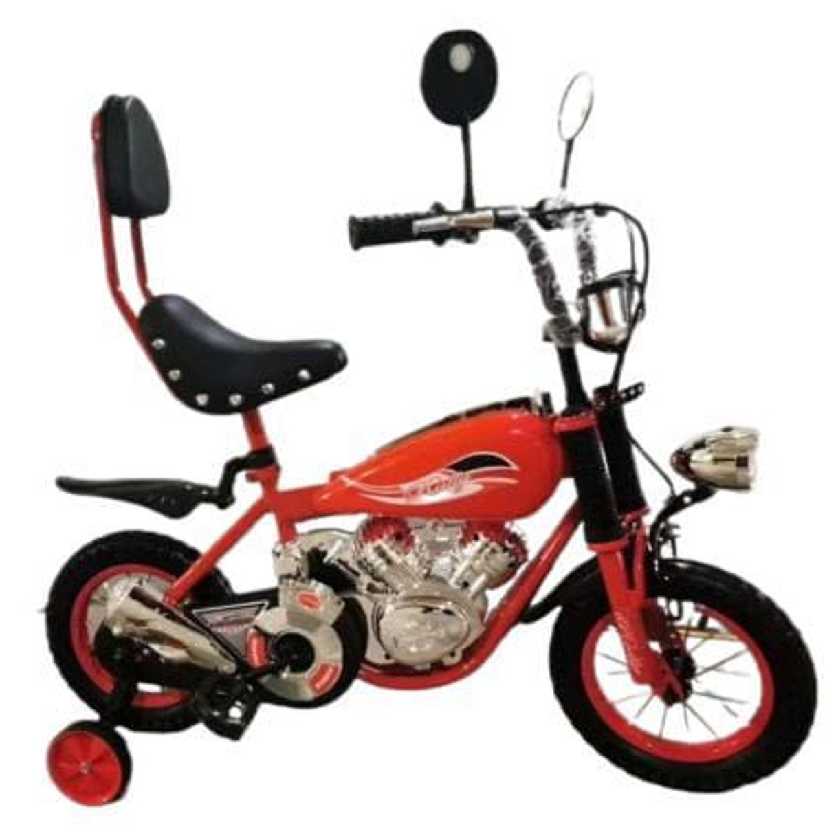 BEBESUNITA - BICICLETA TIPO MOTO CON SONIDO REALISTA RIN 12