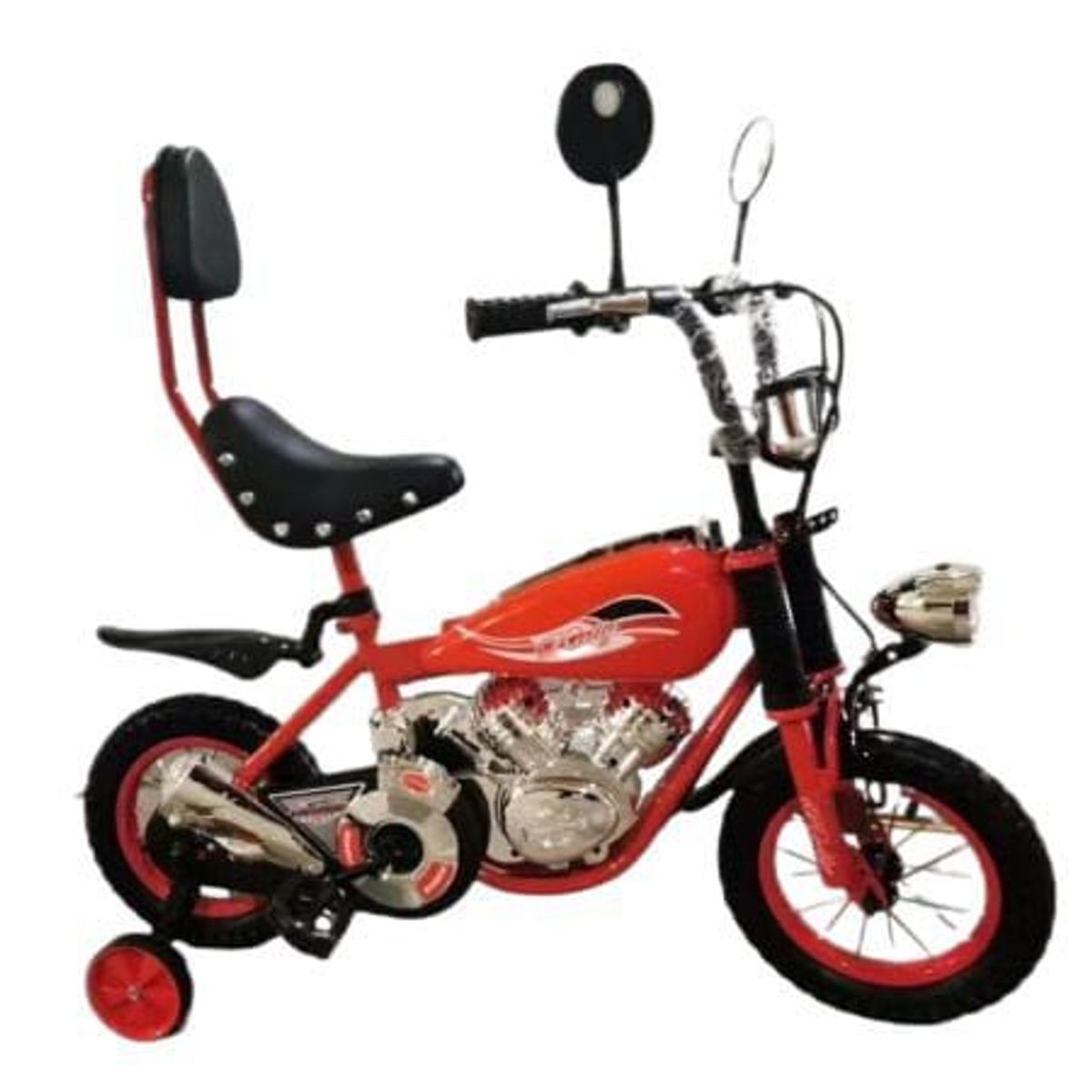 BEBESUNITA - BICICLETA TIPO MOTO CON SONIDO REALISTA RIN 12