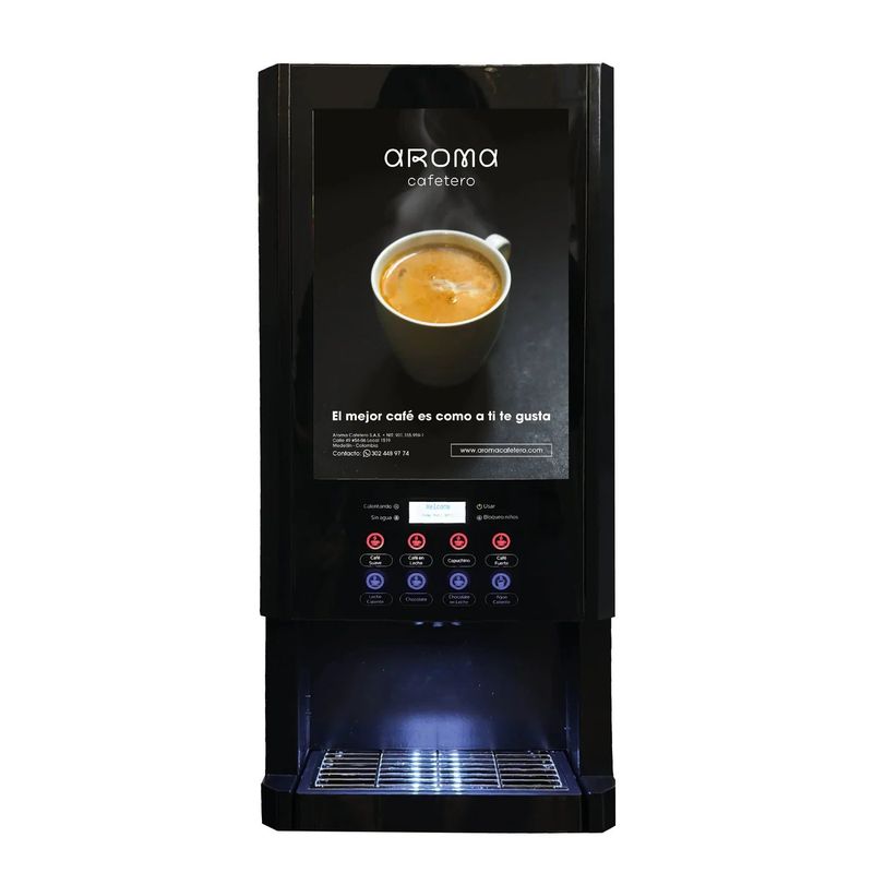 AROMA CAFETERO - Máquina de café 8 Bebidas Automatic Aroma Cafetero