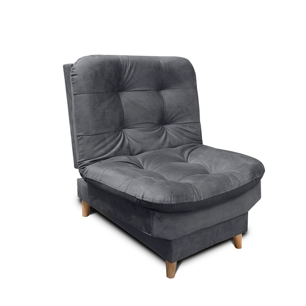 MUEBLES ONLINE - Sala Clic Clac Fendik tela rojo y gris + cojines decorativos