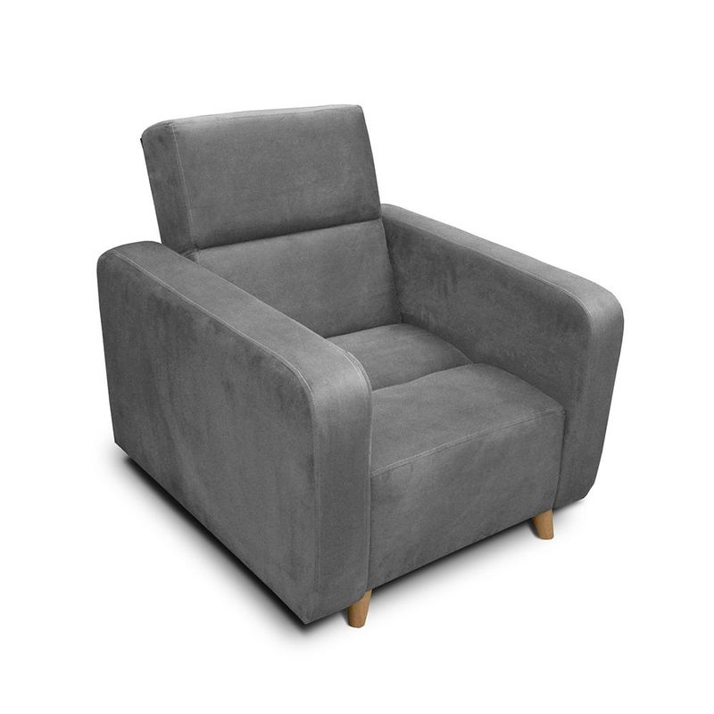 MUEBLES ONLINE - Silla Clic Clac Úngaro tela gris