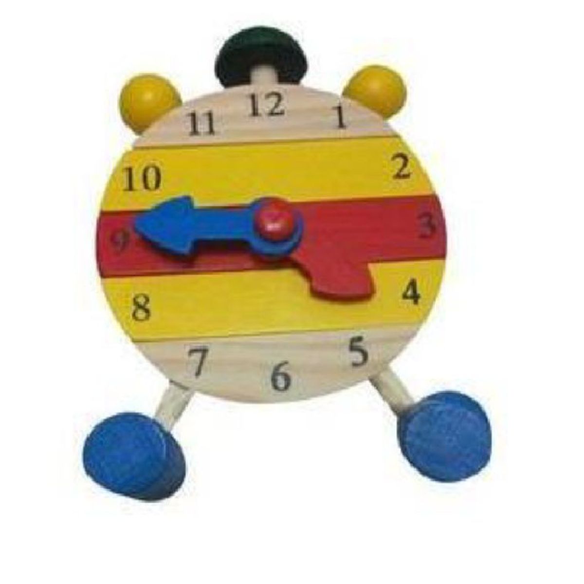SWISSHOME DR HOFFMAN - RELOJ EN MADERA DESARMABLE  JUEGO PARA NIÑOS +3 AÑOS