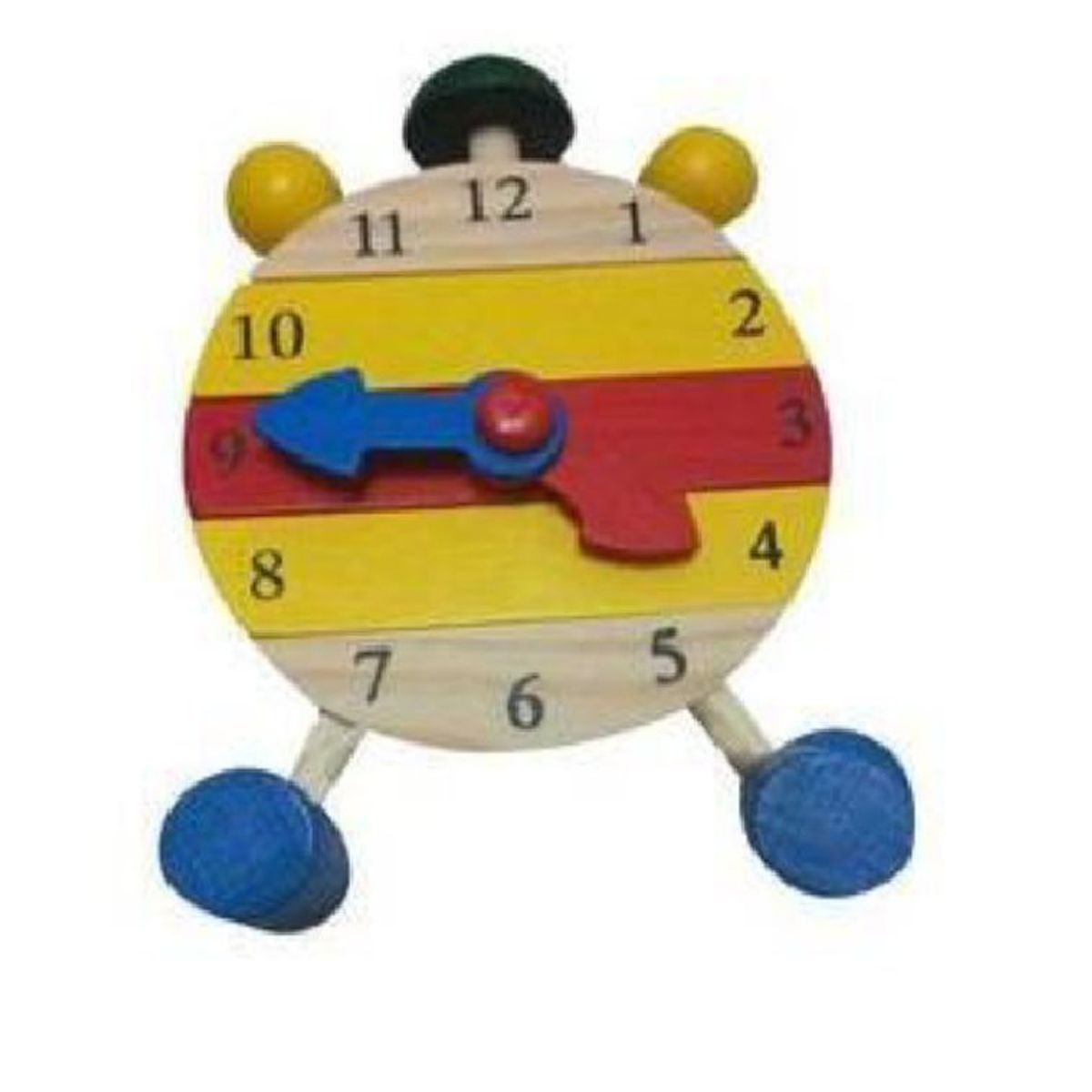SWISSHOME DR HOFFMAN - RELOJ EN MADERA DESARMABLE  JUEGO PARA NIÑOS +3 AÑOS