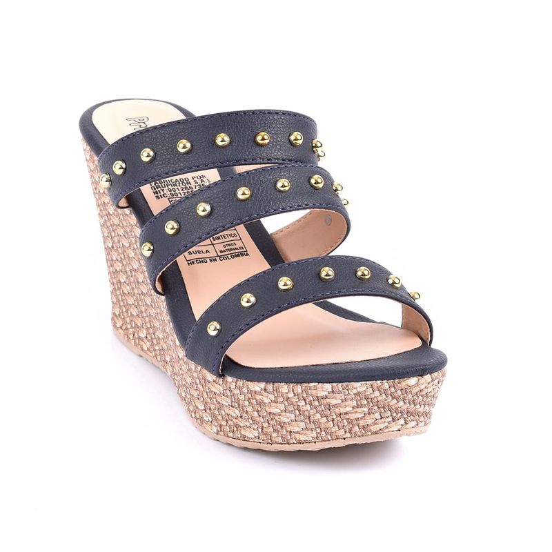 PRICE SHOES - Price shoes Plataforma Moda Casual Mujeres 182LA422AZUL