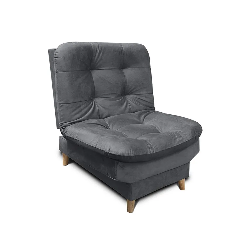 MUEBLES ONLINE - Silla 3 posiciones Clic Clac Fendik tela gris