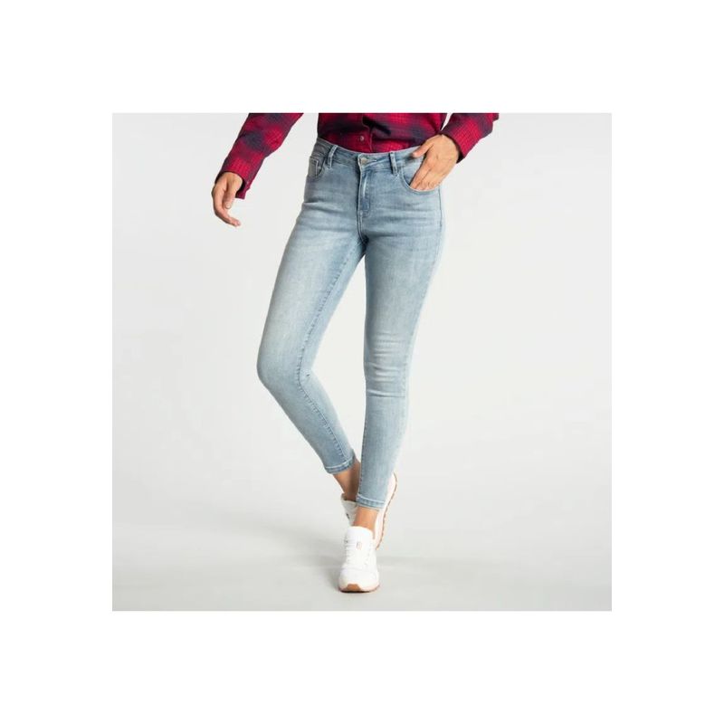 CAT - Pantalon muje gris SYMBOL SKINNY 2810296-MER CAT.