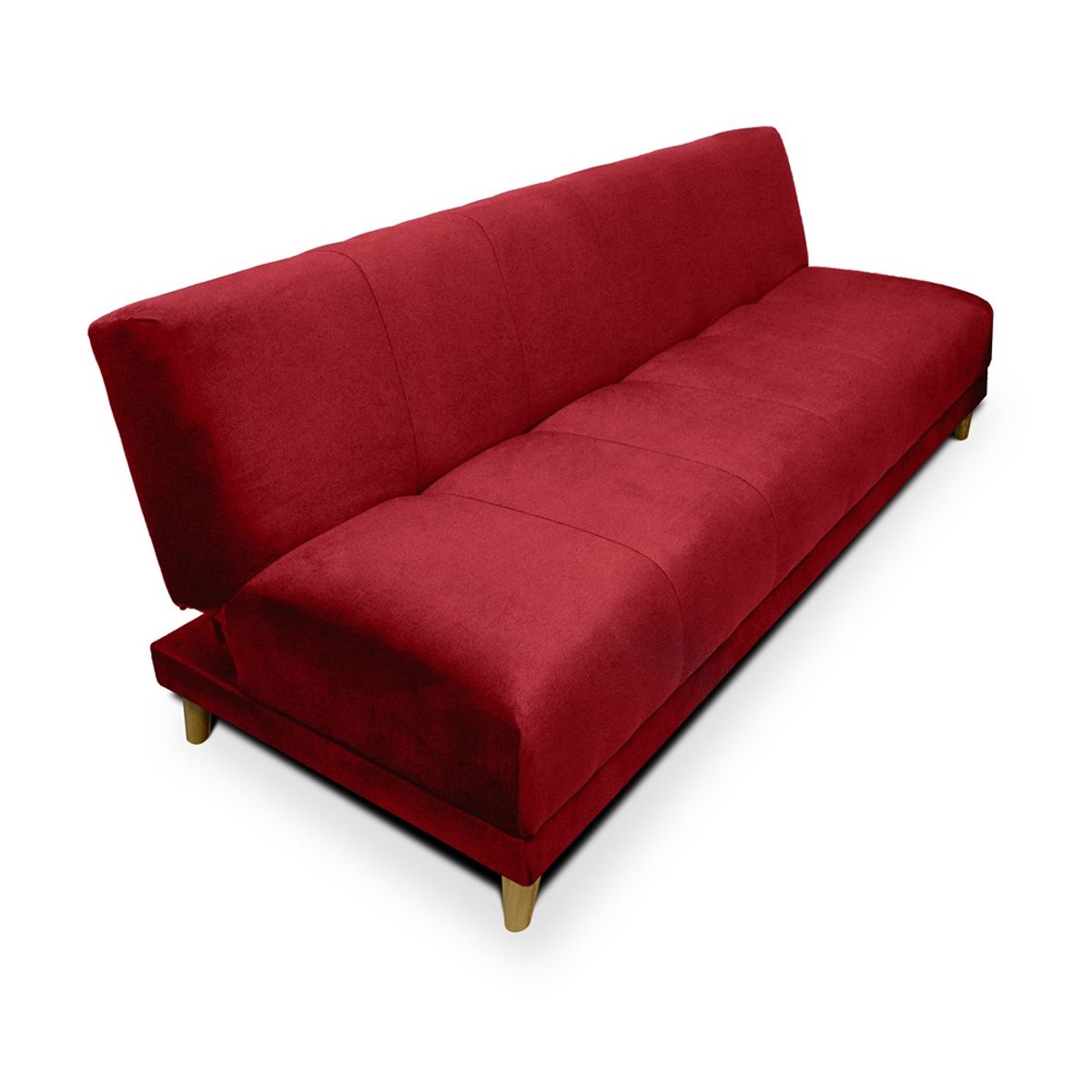 MUEBLES ONLINE - Sofa Cama 3 posiciones Sabath tela roja
