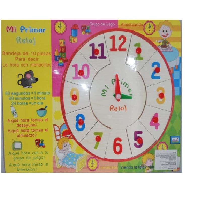 SWISSHOME DR HOFFMAN - RELOJ DIDACTICO JUEGO PARA NIÑOS +3 AÑOS