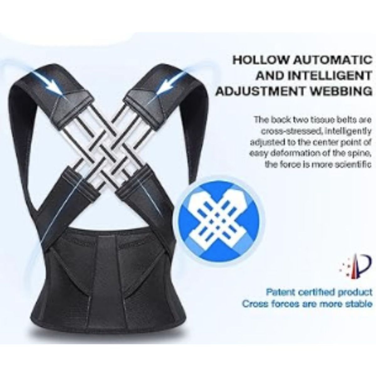 GENERICO - Chaleco Corrector De Postura Ortopédico Unisex Para Columna