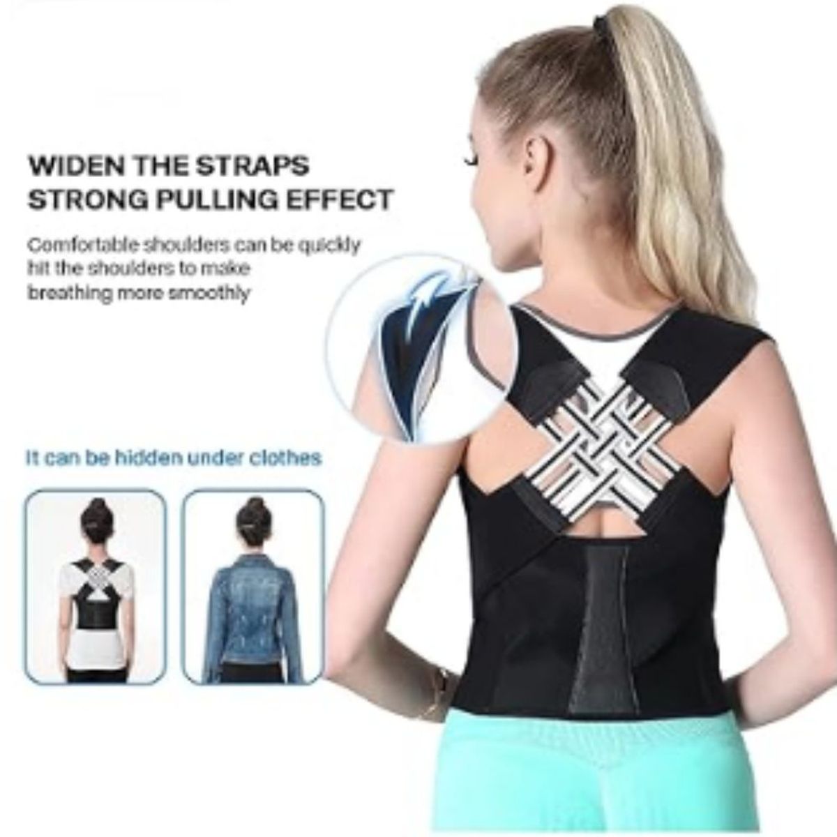 GENERICO - Chaleco Corrector De Postura Ortopédico Unisex Para Columna
