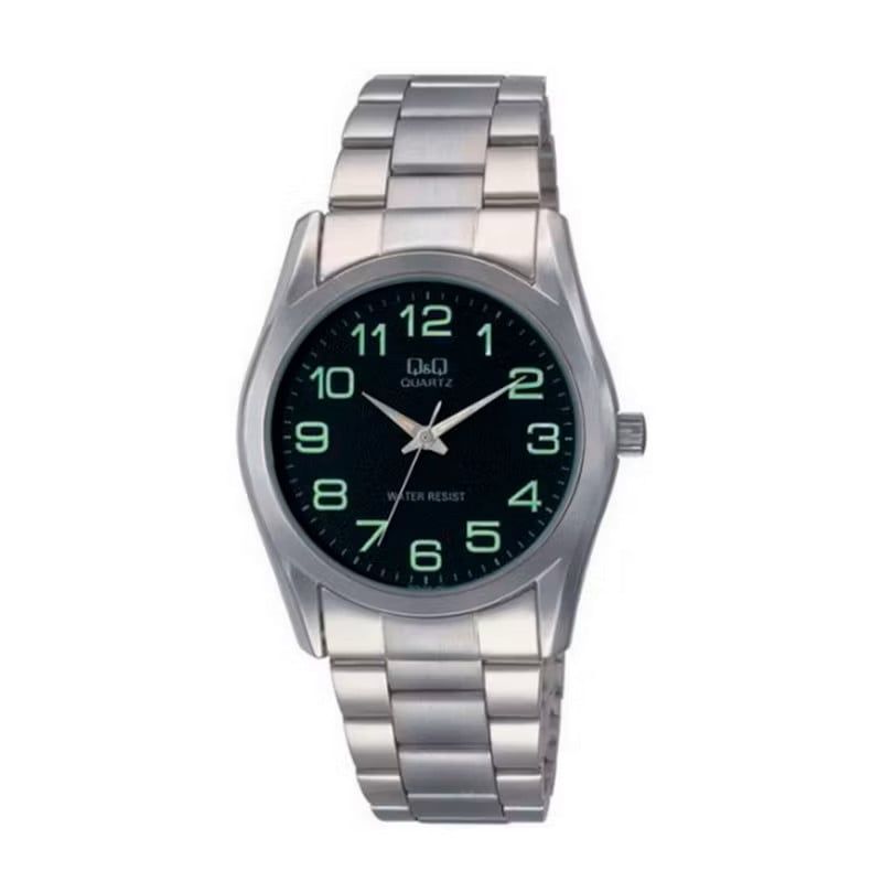 Q&Q - Reloj Para Hombre Q&q Qyq Q638j205 Plateado + Estuche_.