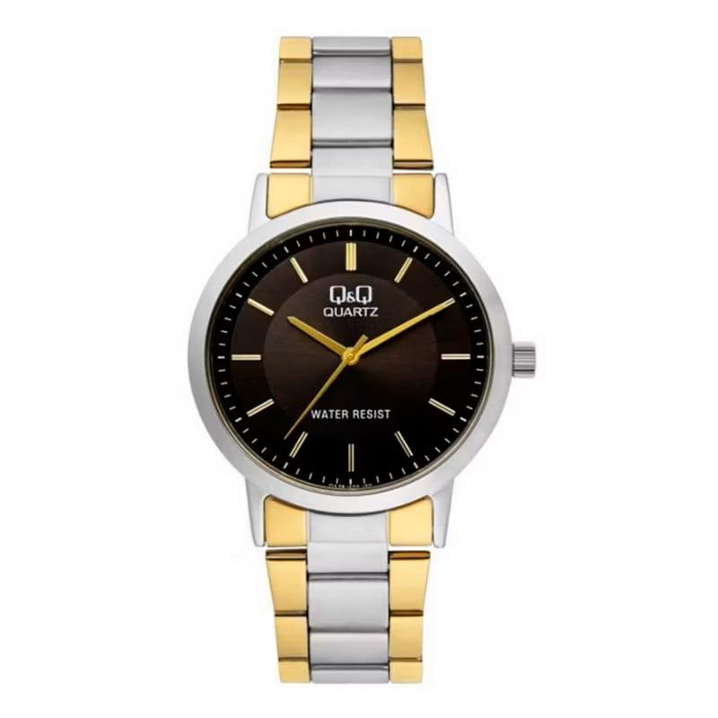 Q&Q - Reloj Q&q Qyq Hombre Qa38j402y Bicolor Acero + Estuche_.