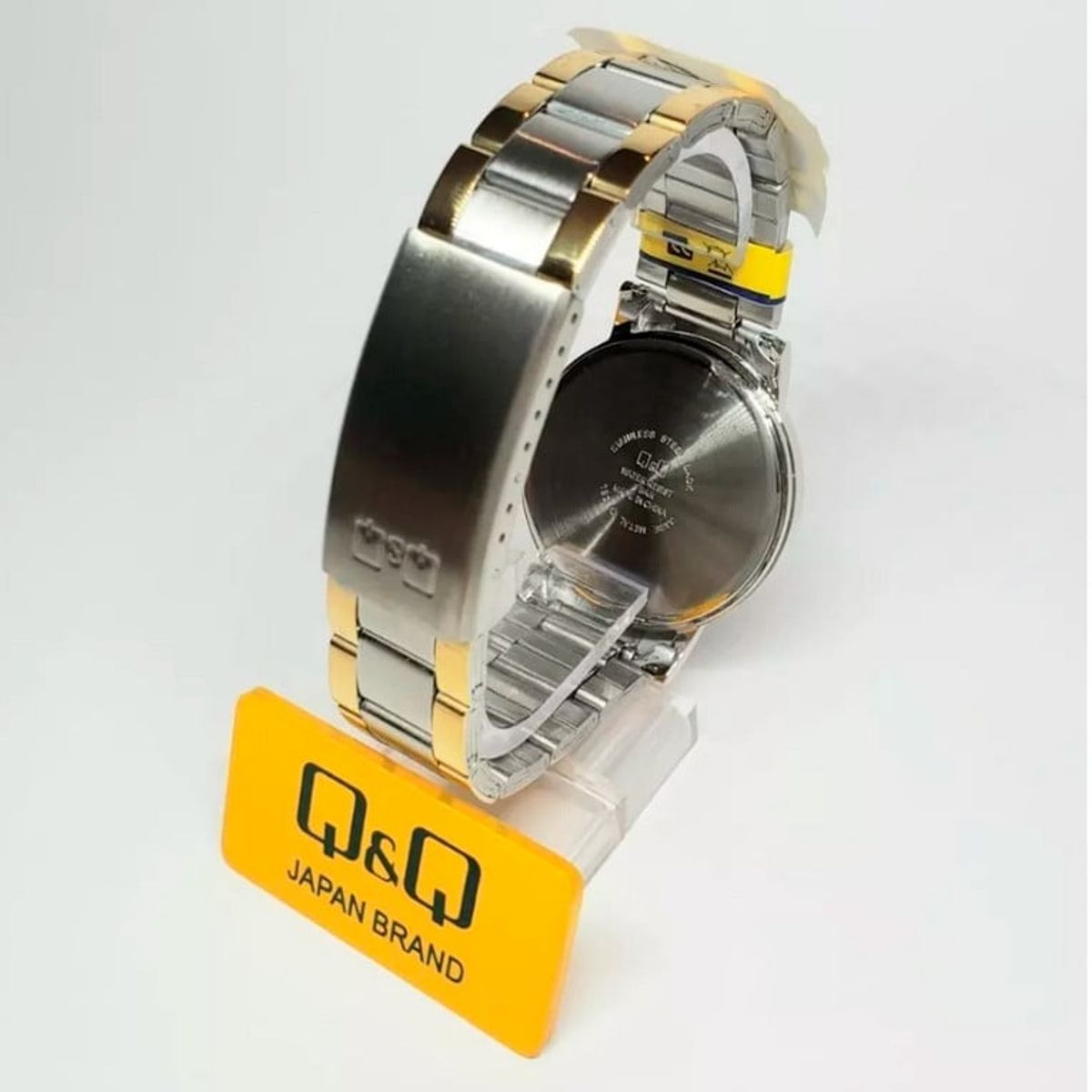 Q&Q - Reloj Q&q Qyq Hombre Qa38j402y Bicolor Acero + Estuche