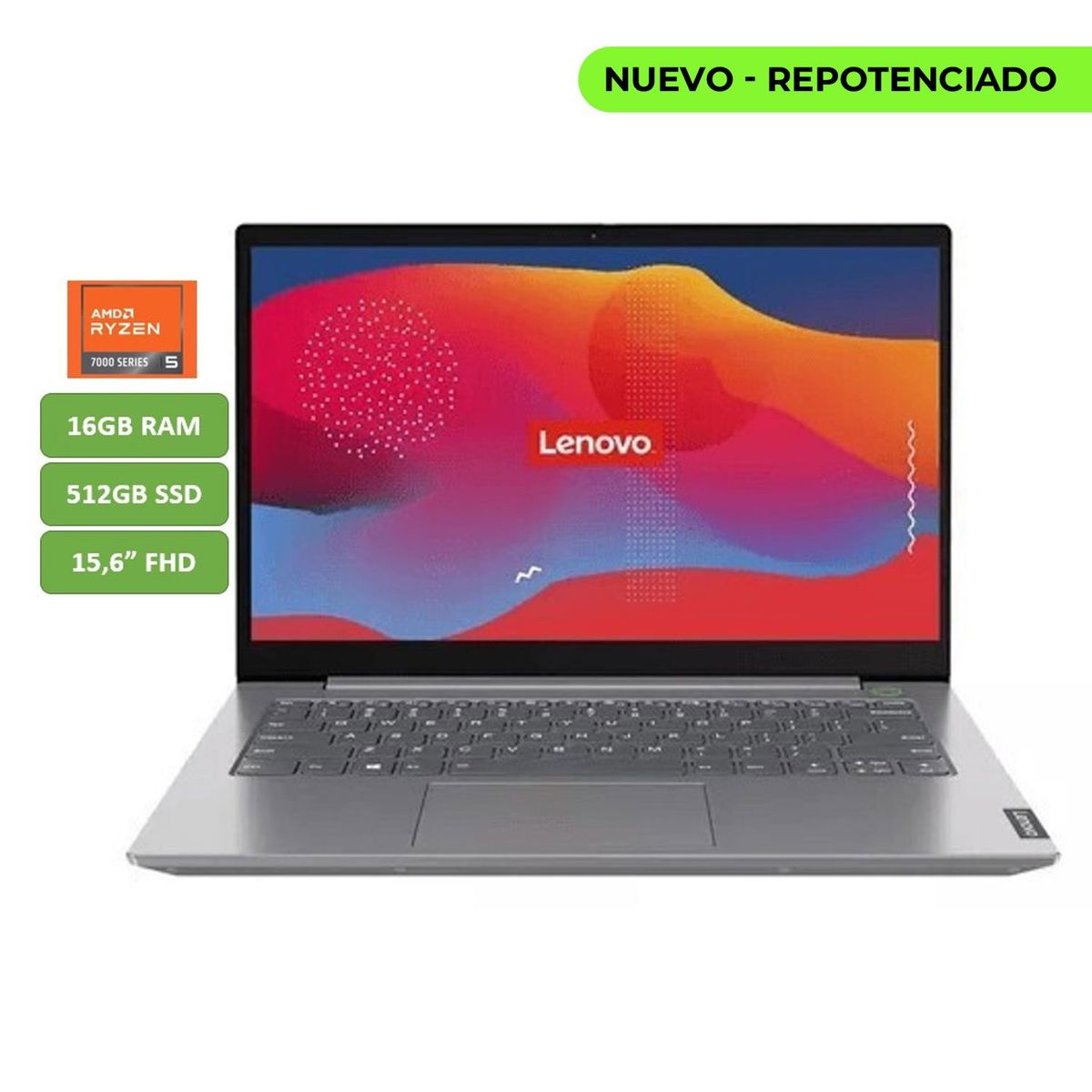 Lenovo - PORTATIL LENOVO - RYZEN 5 7520U - 16GB RAM - 512GB SSD - 15,6" FHD - MOD: V15 G4 AMN - COMPUTADOR