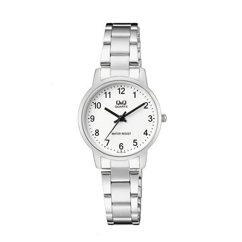 Q&Q - Reloj Para Mujer Qyq Q&q Qa47j204y Plateado Acero + Estuche_.