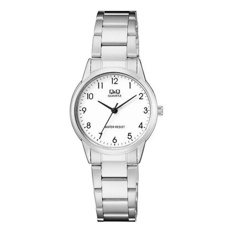 Q&Q - Reloj Para Mujer Q&q Qa45j204y Plateado Acero Dama + Estuche_.