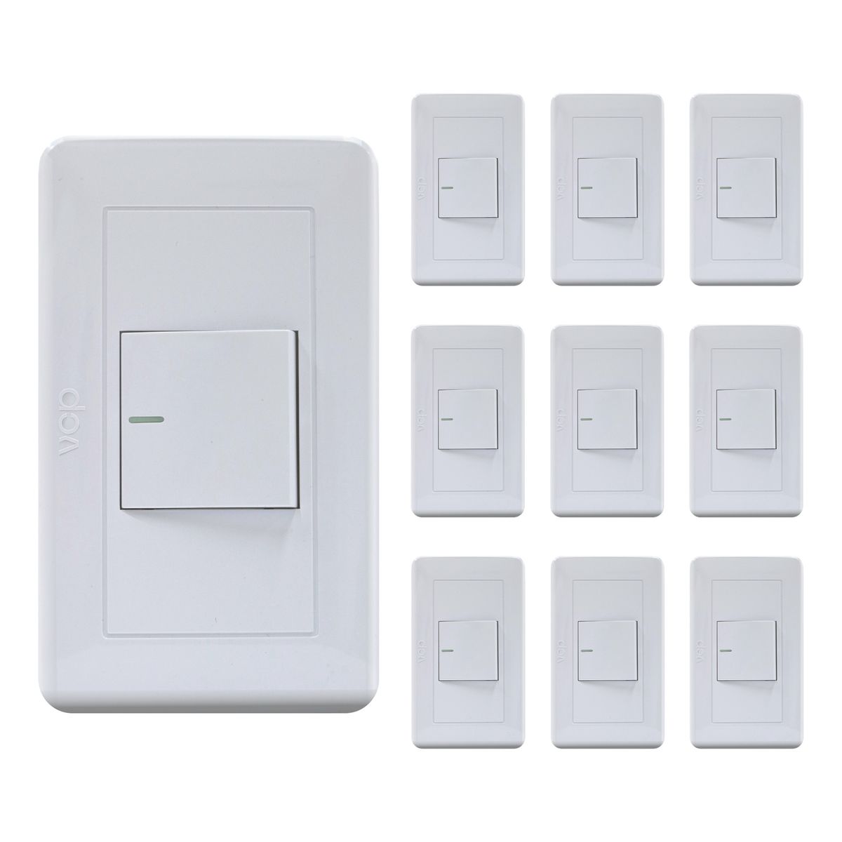 VCP - Interruptor Sencillo Conmutable X 10 Unidades Vcp